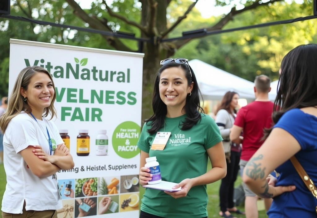 VitaNatural team participating in community wellness events and education programs