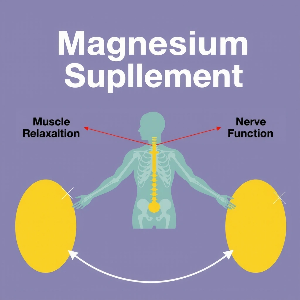Magnesium supplement benefits illustration